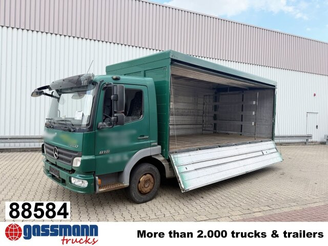Mercedes-Benz Atego 818 L 4x2, Getränkekoffer, 2x AHK - بصندوق مغلق شاحنة: صور 1 Mercedes-Benz Atego 818 L 4x2, Getränkekoffer, 2x AHK - بصندوق مغلق شاحنة: صور 1