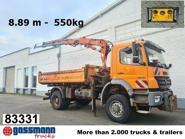 Mercedes-Benz Axor 1828 AK 4x4, Winterdienstausstattung, Kran - قلابات, شاحنة كرين: صور 1 Mercedes-Benz Axor 1828 AK 4x4, Winterdienstausstattung, Kran - قلابات, شاحنة كرين: صور 1