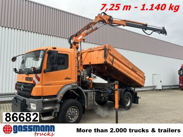Mercedes-Benz Axor 1829 AK 4x4 mit Kran Atlas AK 85.2 - قلابات, شاحنة كرين: صور 1 Mercedes-Benz Axor 1829 AK 4x4 mit Kran Atlas AK 85.2 - قلابات, شاحنة كرين: صور 1