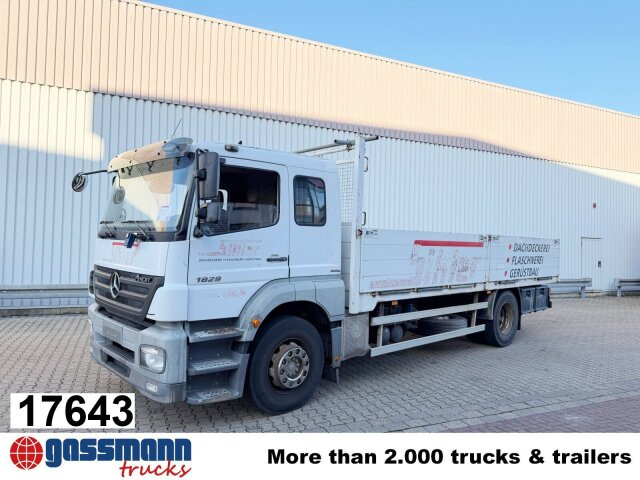 Mercedes-Benz Axor 1829 L 4x2, 6-Sitzer - شاحنات مسطحة: صور 1 Mercedes-Benz Axor 1829 L 4x2, 6-Sitzer - شاحنات مسطحة: صور 1