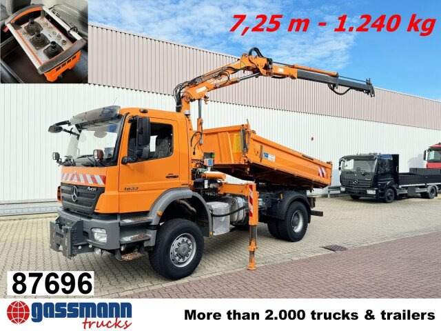Mercedes-Benz Axor 1833 AK 4x4, Winterdienstausstattung, Kran - قلابات, شاحنة كرين: صور 1 Mercedes-Benz Axor 1833 AK 4x4, Winterdienstausstattung, Kran - قلابات, شاحنة كرين: صور 1