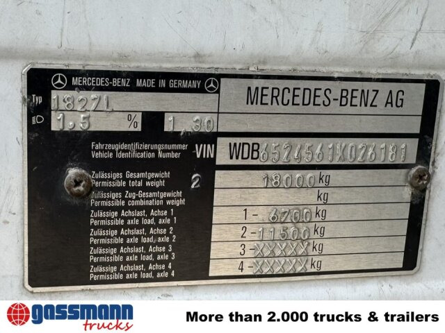 Mercedes-Benz SK 1827L 4x2 - شاحنات مسطحة: صور 5 Mercedes-Benz SK 1827L 4x2 - شاحنات مسطحة: صور 5