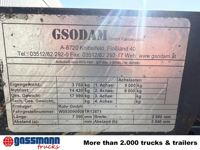 RZA 18 Abrollanhänger - مقطورة هوك ليفت/ لود لوجر: صور 2 RZA 18 Abrollanhänger - مقطورة هوك ليفت/ لود لوجر: صور 2