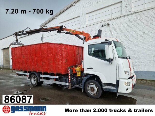 Renault D 180.75 4x2 mit Kran Palfinger PK6001 - شاحنات مسطحة, شاحنة كرين: صور 1 Renault D 180.75 4x2 mit Kran Palfinger PK6001 - شاحنات مسطحة, شاحنة كرين: صور 1