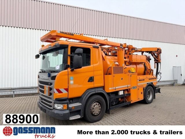 Scania G 320 4x2, Müller Vacumaster ca. 5,5m³, Funk - سياره كنس شوارع: صور 1 Scania G 320 4x2, Müller Vacumaster ca. 5,5m³, Funk - سياره كنس شوارع: صور 1