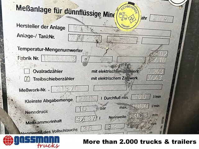 شاحنة صهريج Scania R450 4x2, Retarder, ADR, Rohr Tank, ca. 14400l: صور 6