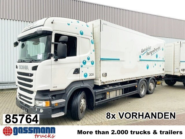 Scania R450 LB 6x2-4 Getränkekoffer, Retarder, - بصندوق مغلق شاحنة: صور 1 Scania R450 LB 6x2-4 Getränkekoffer, Retarder, - بصندوق مغلق شاحنة: صور 1