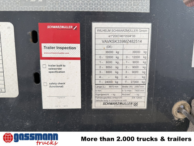 قلابة نصف مقطورة Schwarzmüller K-Serie Kippauflieger, Hardoxmulde ca. 24/26m³,: صور 6 قلابة نصف مقطورة Schwarzmüller K-Serie Kippauflieger, Hardoxmulde ca. 24/26m³,: صور 6