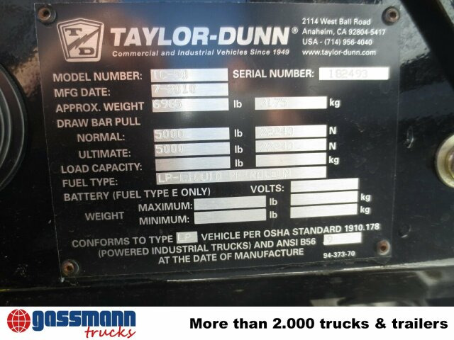 Tiger TC 50, Zugmaschine - جرارات الأمتعة: صور 5 Tiger TC 50, Zugmaschine - جرارات الأمتعة: صور 5