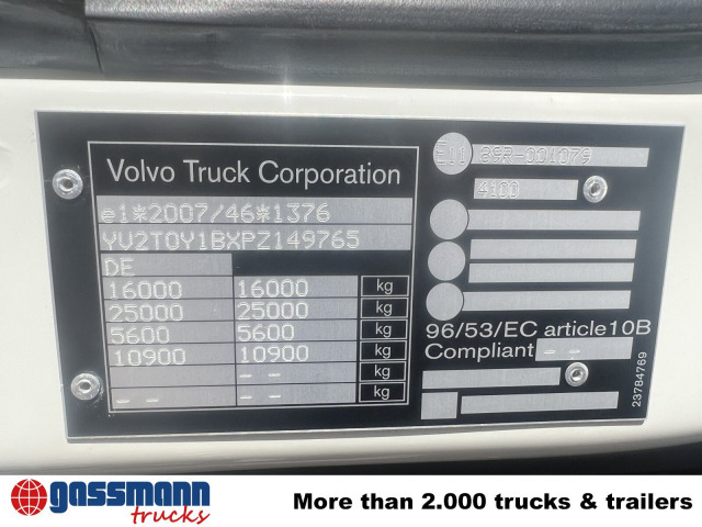 Volvo FL 280 4x4, Nebenantrieb - الشاسيه شاحنة: صور 4 Volvo FL 280 4x4, Nebenantrieb - الشاسيه شاحنة: صور 4