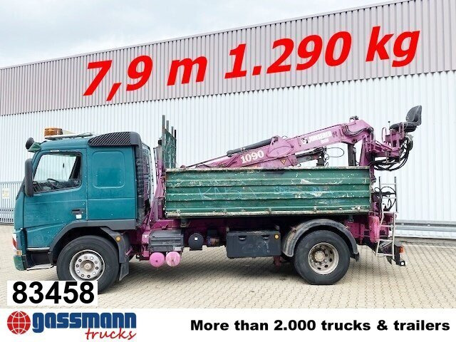 Volvo FM12-420 4x2 mit Heckkran Jonsered 1090, - قلابات, شاحنة كرين: صور 1 Volvo FM12-420 4x2 mit Heckkran Jonsered 1090, - قلابات, شاحنة كرين: صور 1