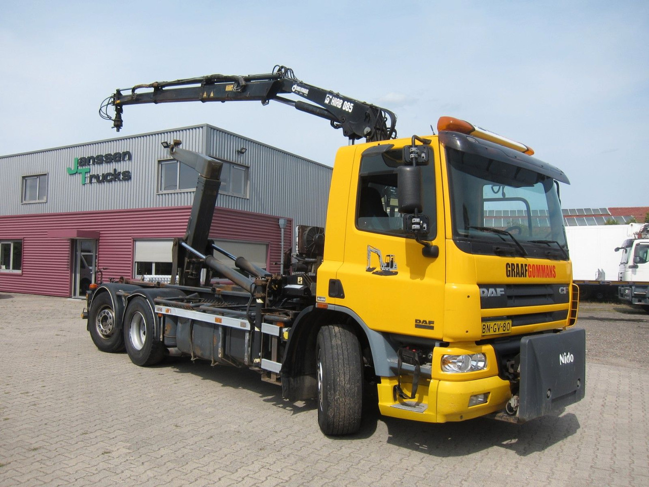 DAF CF 75 310 6X2*4 Hiab Kran Haken Manual Funk E3 - شاحنة ذات الخطاف, شاحنة كرين: صور 1 DAF CF 75 310 6X2*4 Hiab Kran Haken Manual Funk E3 - شاحنة ذات الخطاف, شاحنة كرين: صور 1