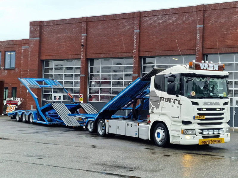 Scania R450 6x2 Trucktransporter GS Meppel + Trailer 2008 - Perfect condition - Retarder - شاحنة نقل سيارات شاحنة: صور 1 Scania R450 6x2 Trucktransporter GS Meppel + Trailer 2008 - Perfect condition - Retarder - شاحنة نقل سيارات شاحنة: صور 1
