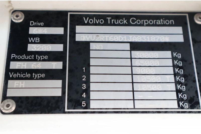شاحنة جرار Volvo FH 13.540 6X4 | TANDEM LIFT | RETARDER | BIG AXLES | HYDR. | EURO 6: صور 20