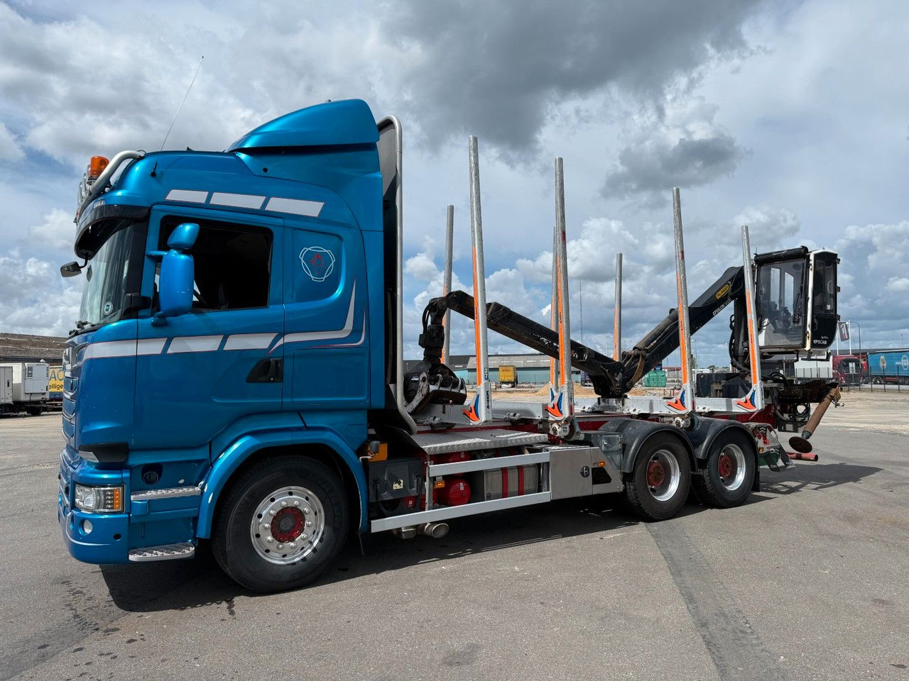 Scania R730 V8 6x4 Palfinger Epsilon M12L80 / Holz - شاحنة قطع الأشجار, شاحنة كرين: صور 1 Scania R730 V8 6x4 Palfinger Epsilon M12L80 / Holz - شاحنة قطع الأشجار, شاحنة كرين: صور 1