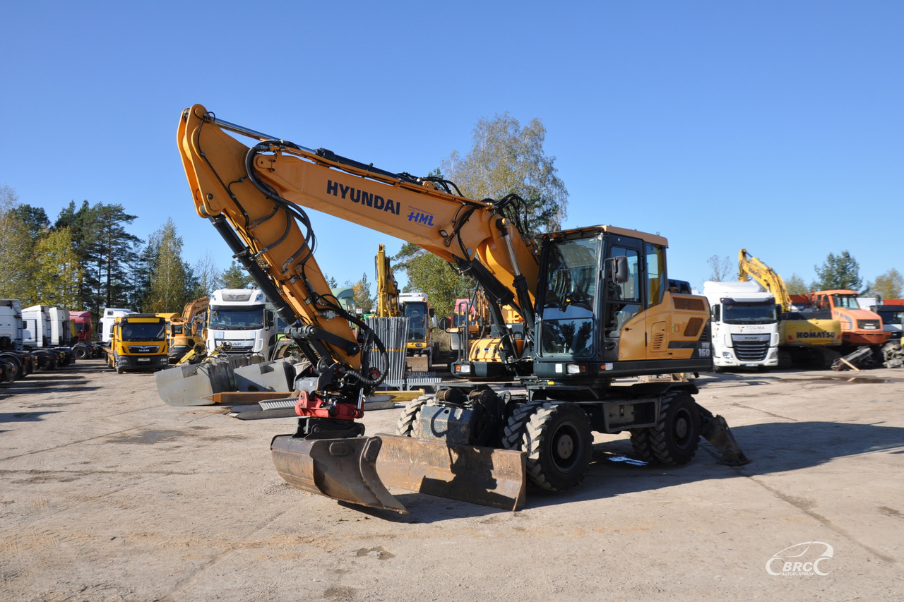 Hyundai HW160 - حفارة على عجلات: صور 1 Hyundai HW160 - حفارة على عجلات: صور 1