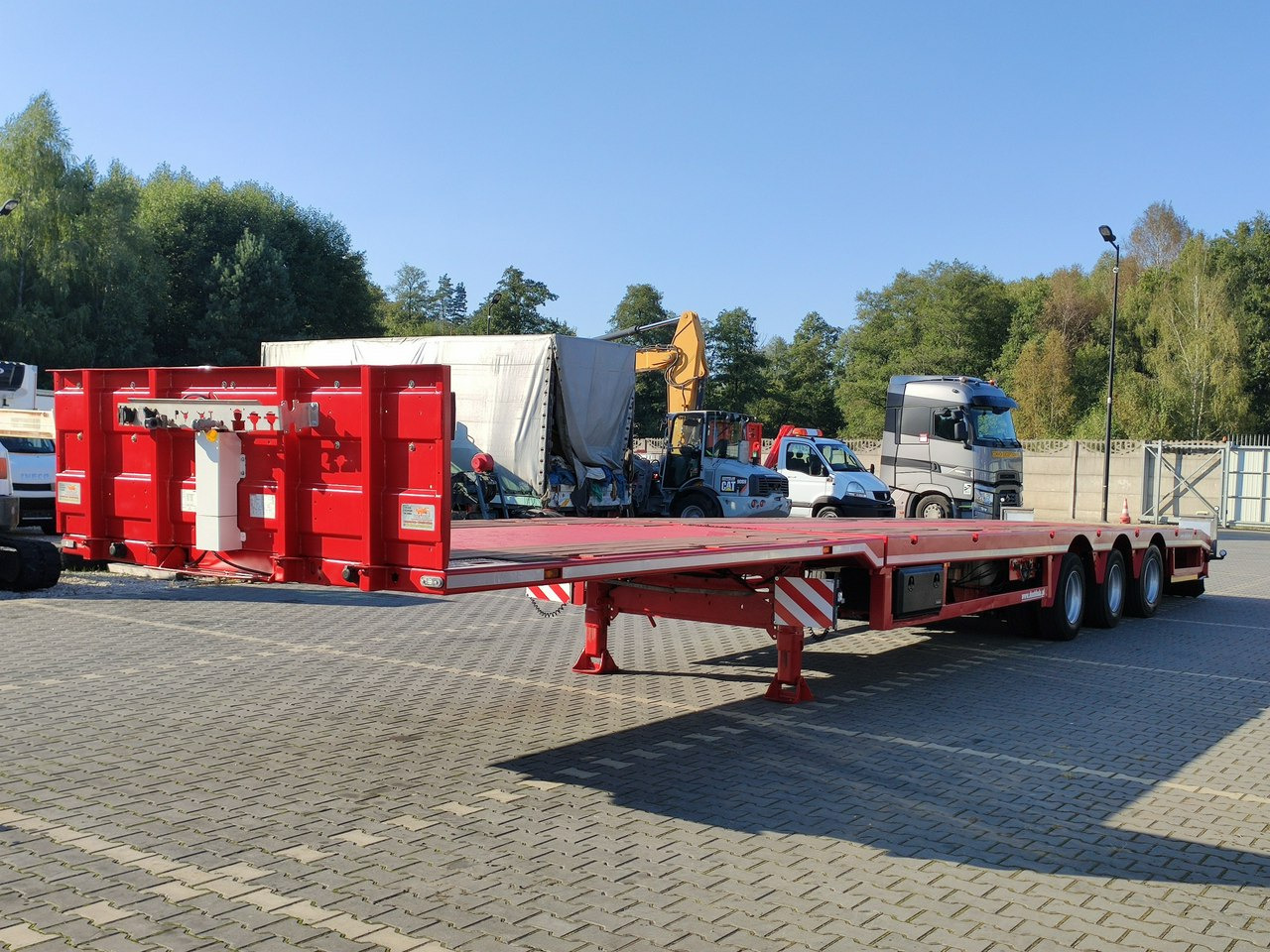 عربة مسطحة منخفضة نصف مقطورة Faymonville Niskopodłogowa Telemega Rozciągana 7m 3-Osiowa Oś skrętna: صور 7