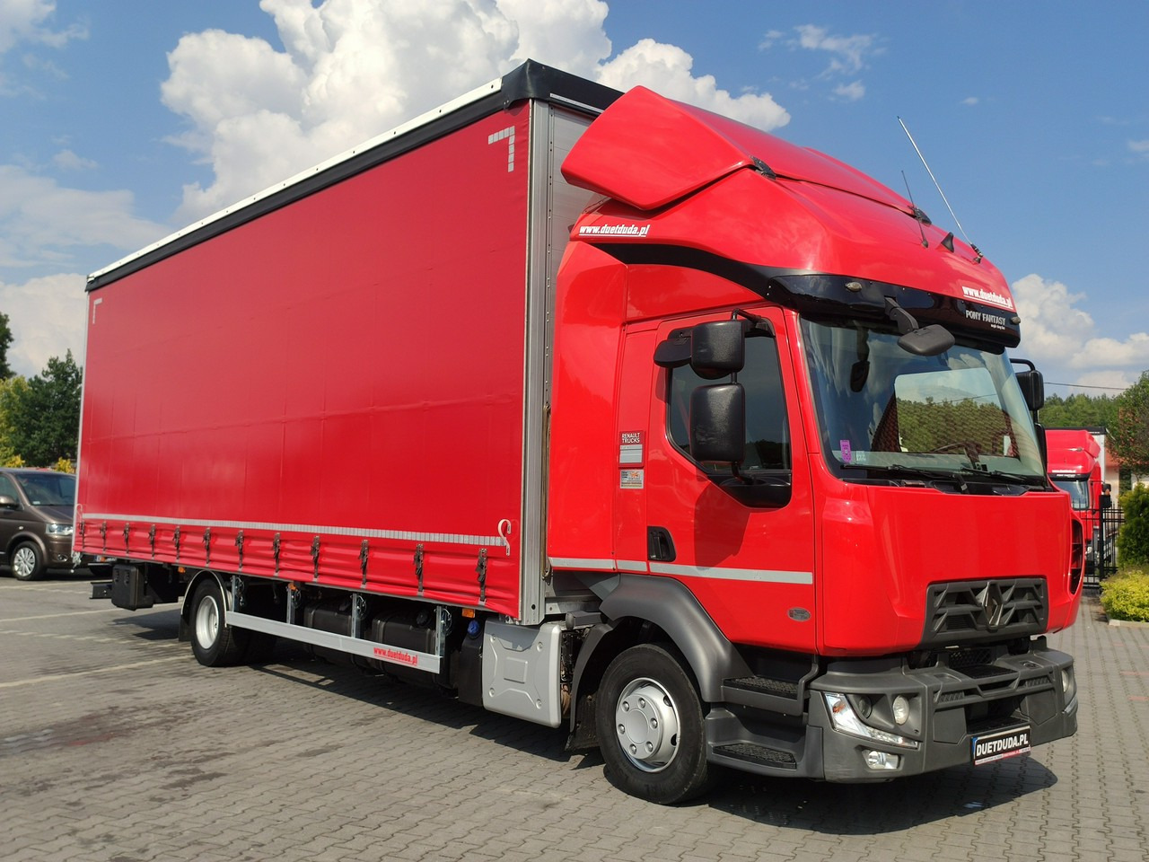 Renault D12.240 E6 Firana Tył Drzwi Dach Zsuwany Długa 830cm - شاحنة ستارة: صور 1 Renault D12.240 E6 Firana Tył Drzwi Dach Zsuwany Długa 830cm - شاحنة ستارة: صور 1