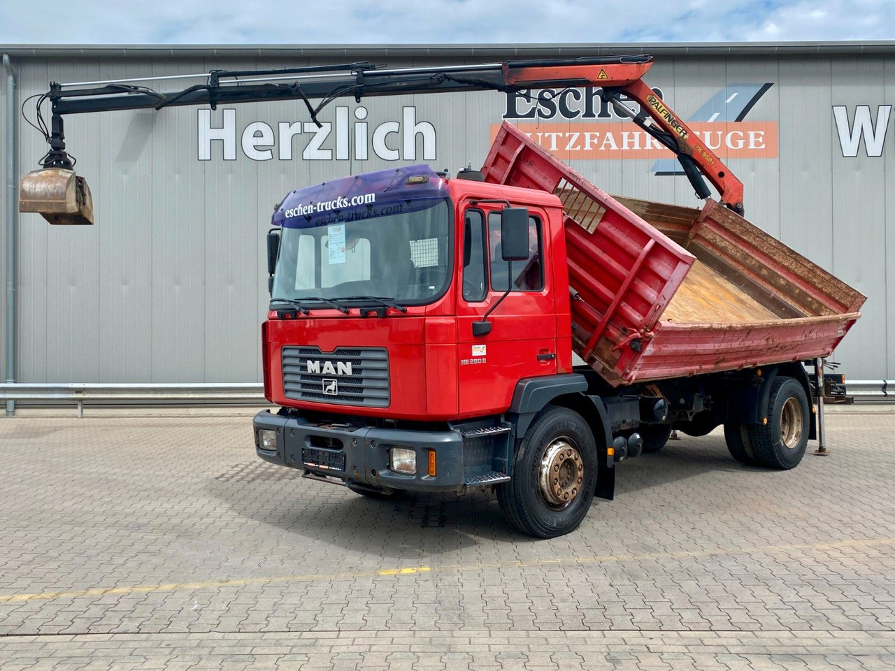 MAN 18.285 MC | Palfinger PK 9501*Blatt*2x AHK+Oel - قلابات, شاحنة كرين: صور 1 MAN 18.285 MC | Palfinger PK 9501*Blatt*2x AHK+Oel - قلابات, شاحنة كرين: صور 1