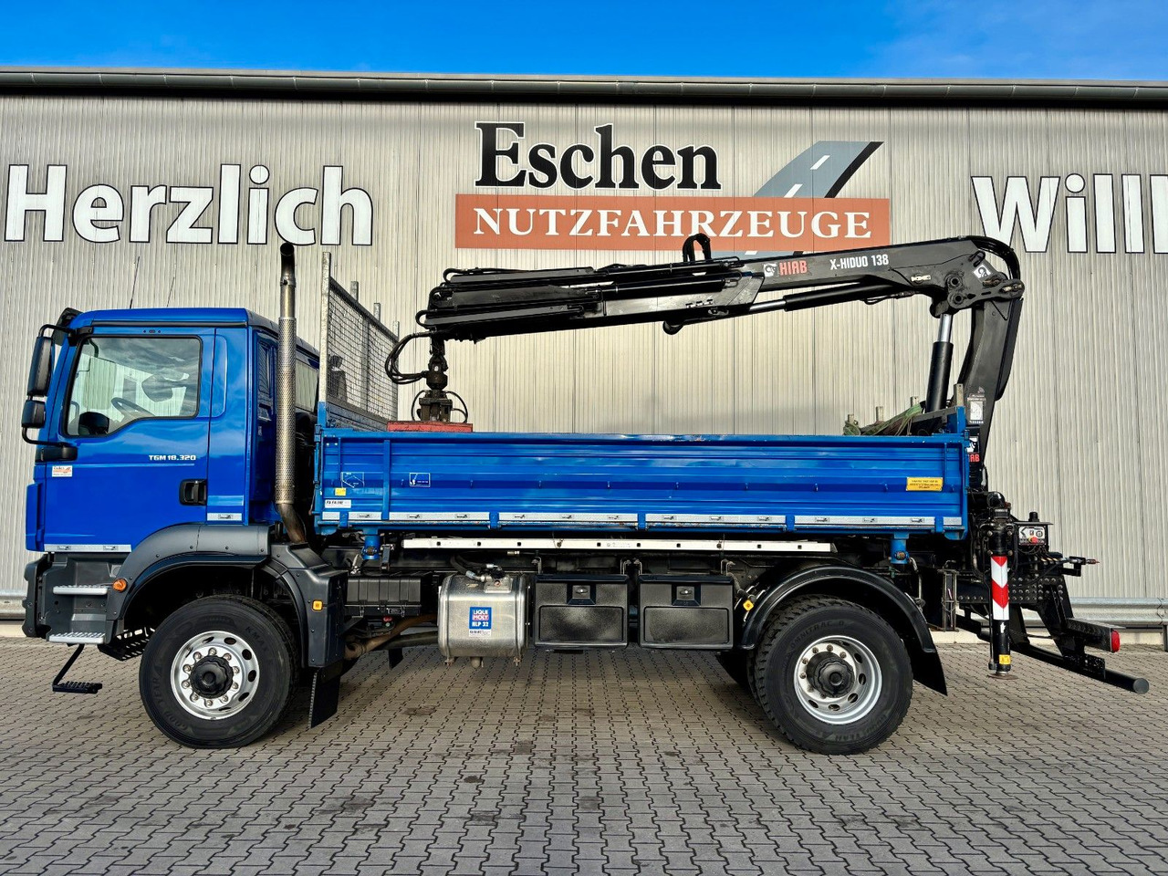 MAN TGM 18.320 4x4 BB | TÜV NEU*HIAB XHIDUO 138*FUNK - قلابات, شاحنة كرين: صور 2 MAN TGM 18.320 4x4 BB | TÜV NEU*HIAB XHIDUO 138*FUNK - قلابات, شاحنة كرين: صور 2