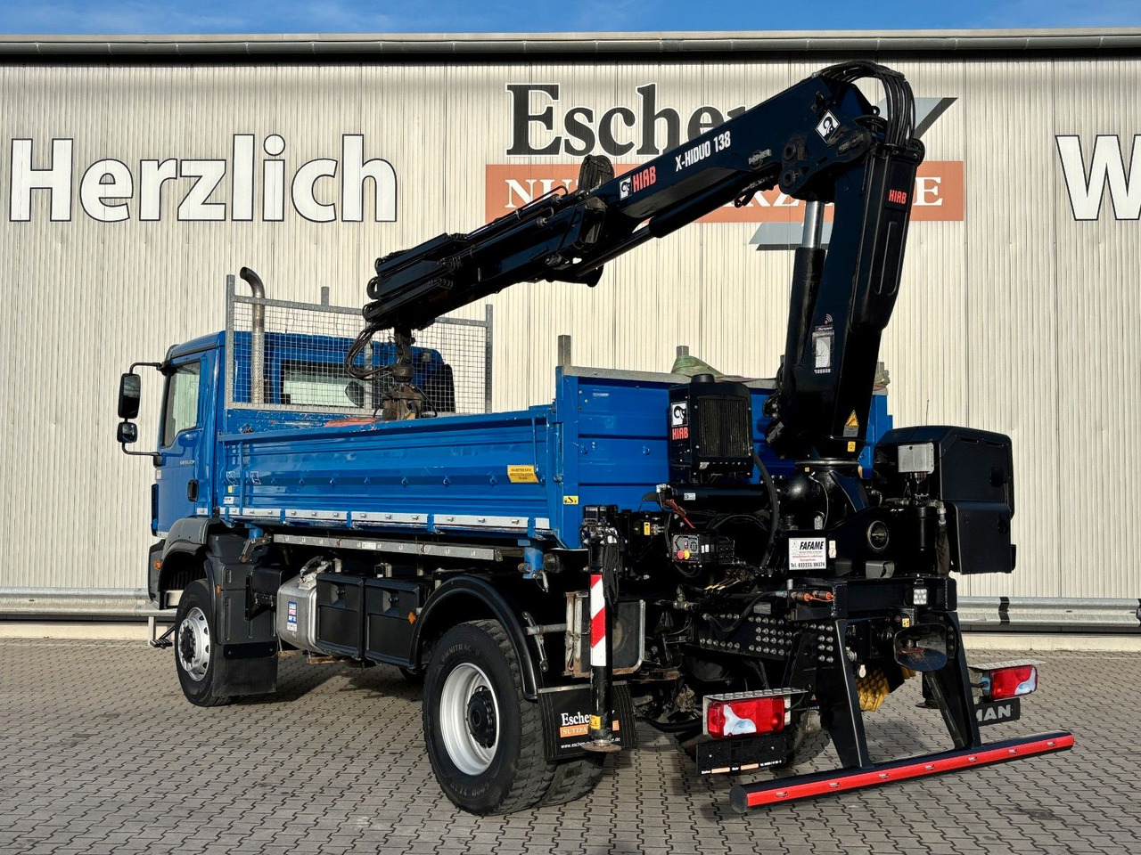 MAN TGM 18.320 4x4 BB | TÜV NEU*HIAB XHIDUO 138*FUNK - قلابات, شاحنة كرين: صور 3 MAN TGM 18.320 4x4 BB | TÜV NEU*HIAB XHIDUO 138*FUNK - قلابات, شاحنة كرين: صور 3
