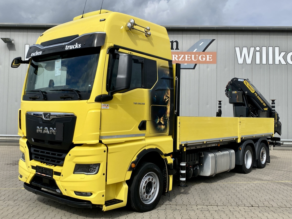MAN TGX 26.510 6x2-4 LL / Palfinger PK 34002-SHE - شاحنات مسطحة, شاحنة كرين: صور 1 MAN TGX 26.510 6x2-4 LL / Palfinger PK 34002-SHE - شاحنات مسطحة, شاحنة كرين: صور 1