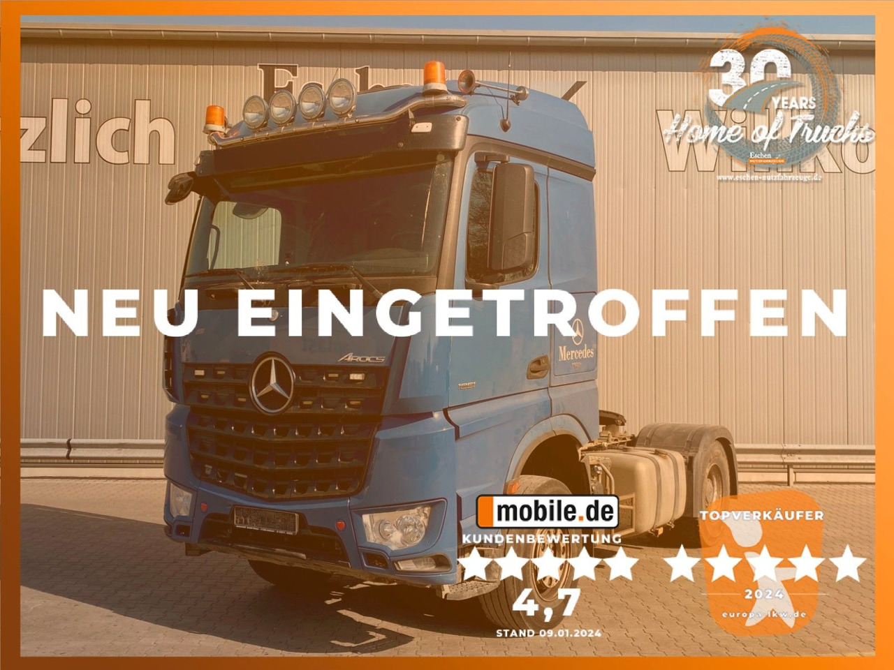 Mercedes-Benz 1851 Arocs LS | 2x Hydraulik*Reifen:70%*1.Hd*AC - شاحنة جرار: صور 1 Mercedes-Benz 1851 Arocs LS | 2x Hydraulik*Reifen:70%*1.Hd*AC - شاحنة جرار: صور 1
