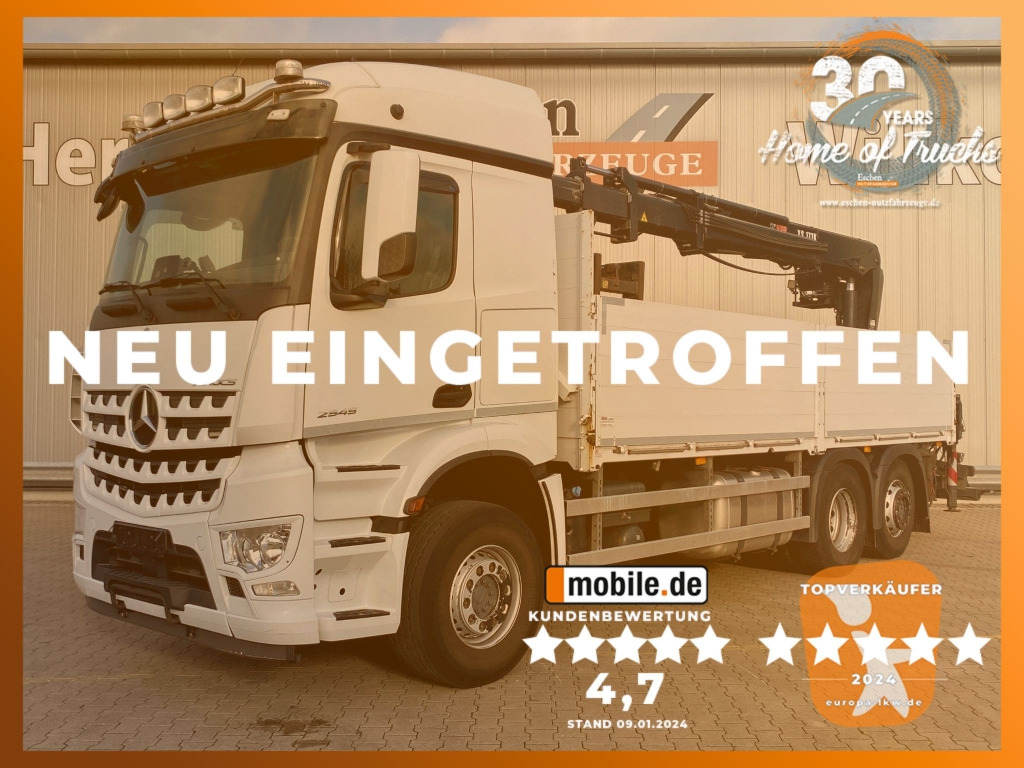 Mercedes-Benz 2545 L 6x2 Arocs / HIAB 177 K Pro Kran - شاحنات مسطحة, شاحنة كرين: صور 1 Mercedes-Benz 2545 L 6x2 Arocs / HIAB 177 K Pro Kran - شاحنات مسطحة, شاحنة كرين: صور 1