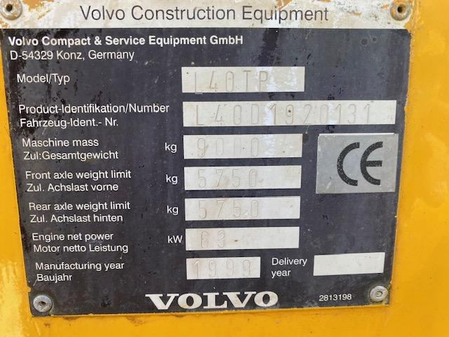 Volvo L 40 TP - اللودر بعجل: صور 5 Volvo L 40 TP - اللودر بعجل: صور 5