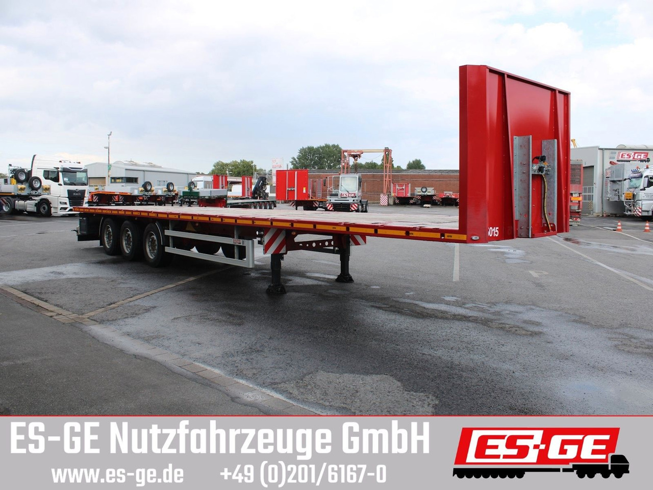ES-GE 3-Achs Sattelanhänger - Rungen + CV - نصف مقطورة مسطحة: صور 2 ES-GE 3-Achs Sattelanhänger - Rungen + CV - نصف مقطورة مسطحة: صور 2