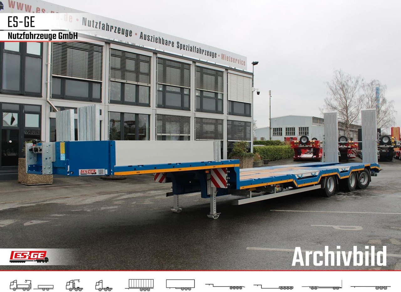 ES-GE 3-Achs-Satteltieflader - Radmulden - عربة مسطحة منخفضة نصف مقطورة: صور 2 ES-GE 3-Achs-Satteltieflader - Radmulden - عربة مسطحة منخفضة نصف مقطورة: صور 2