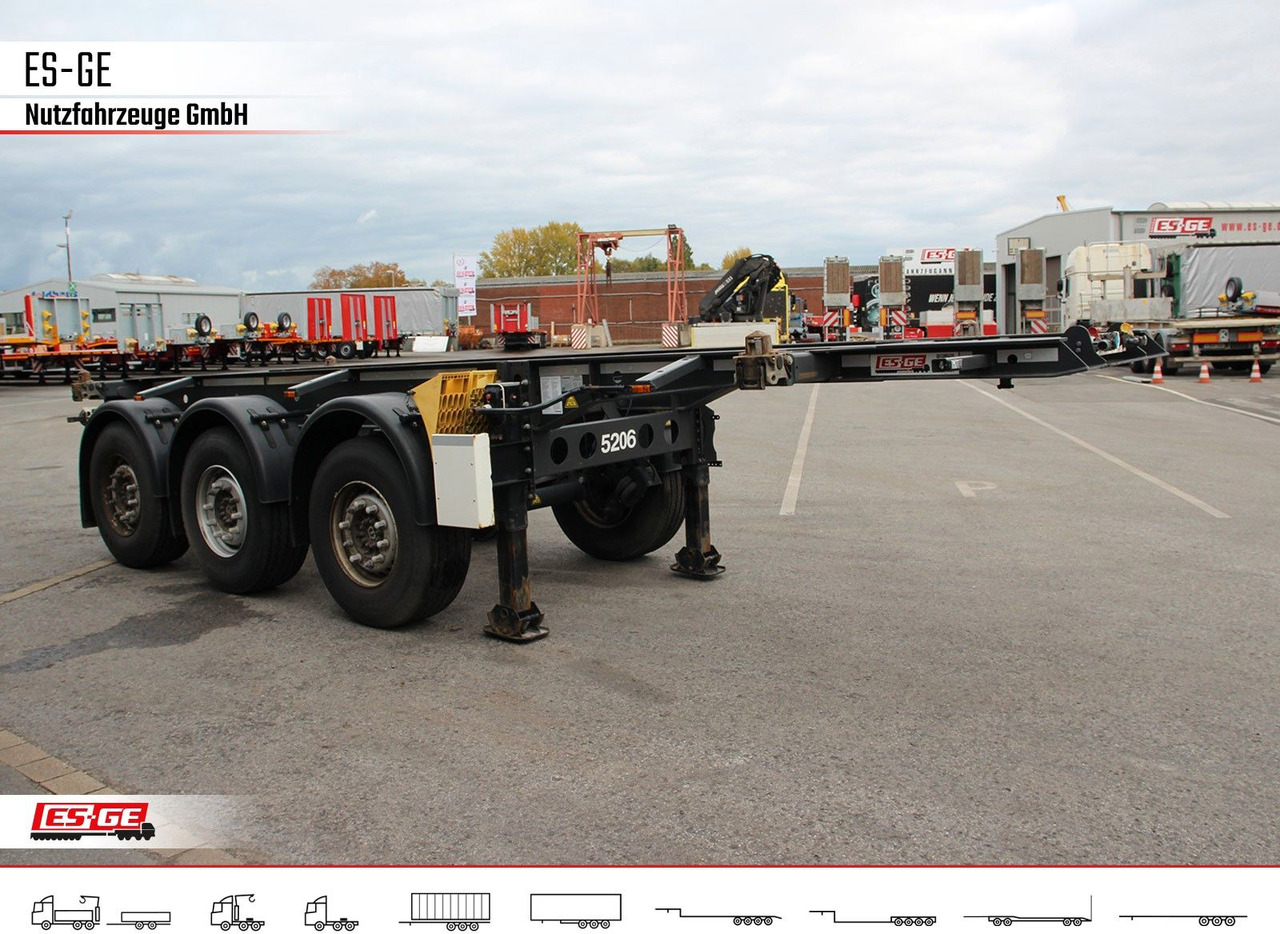 Krone 3-Achs-Containerchassis 20' - شاحنات الحاويات / جسم علوي قابل للتغيير نصف مقطورة: صور 3 Krone 3-Achs-Containerchassis 20' - شاحنات الحاويات / جسم علوي قابل للتغيير نصف مقطورة: صور 3