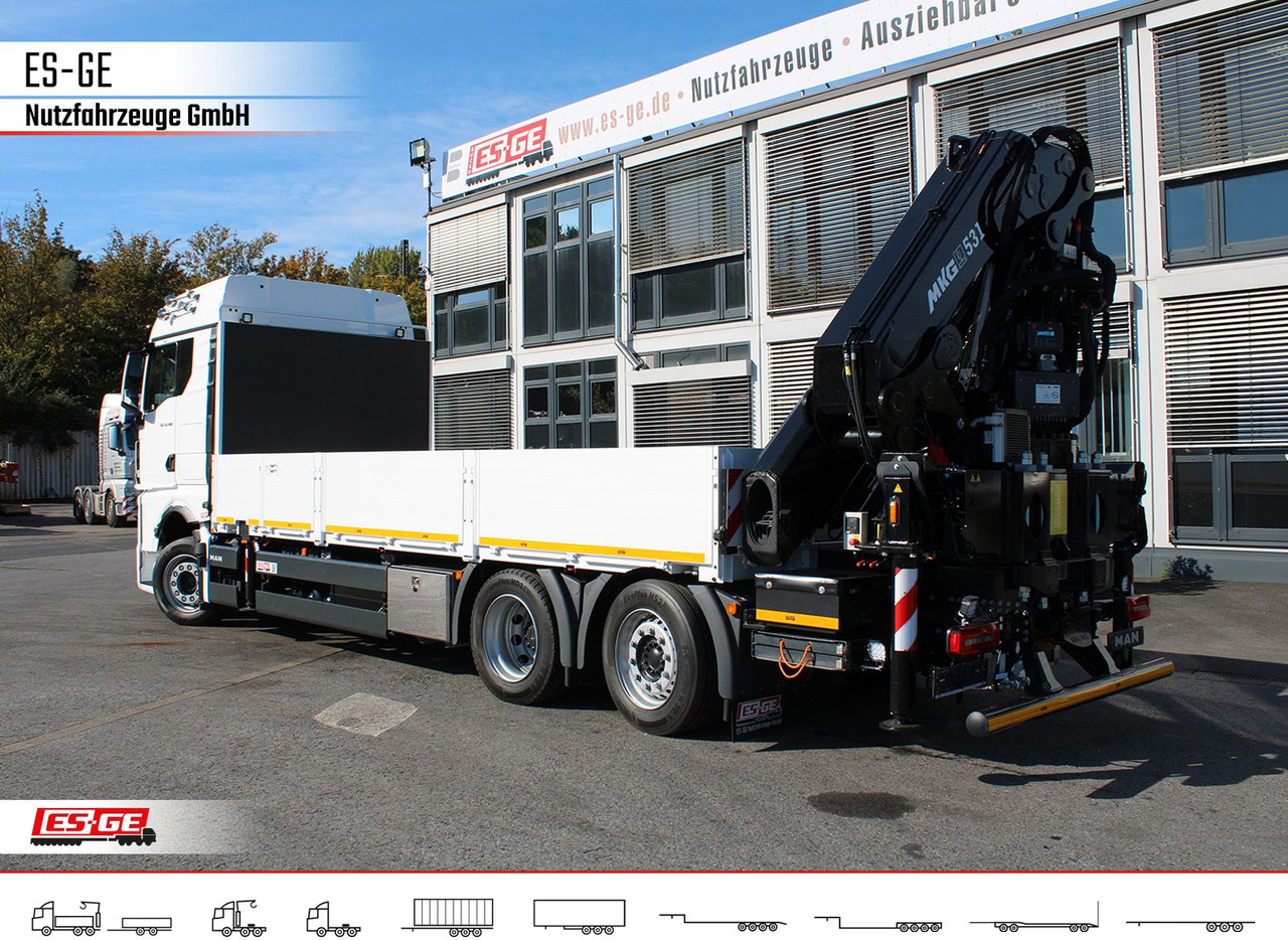 MAN TGX 26.480 6x2-4 LL, MKG-Ladekran HLK531 a5 - شاحنات مسطحة, شاحنة كرين: صور 2 MAN TGX 26.480 6x2-4 LL, MKG-Ladekran HLK531 a5 - شاحنات مسطحة, شاحنة كرين: صور 2