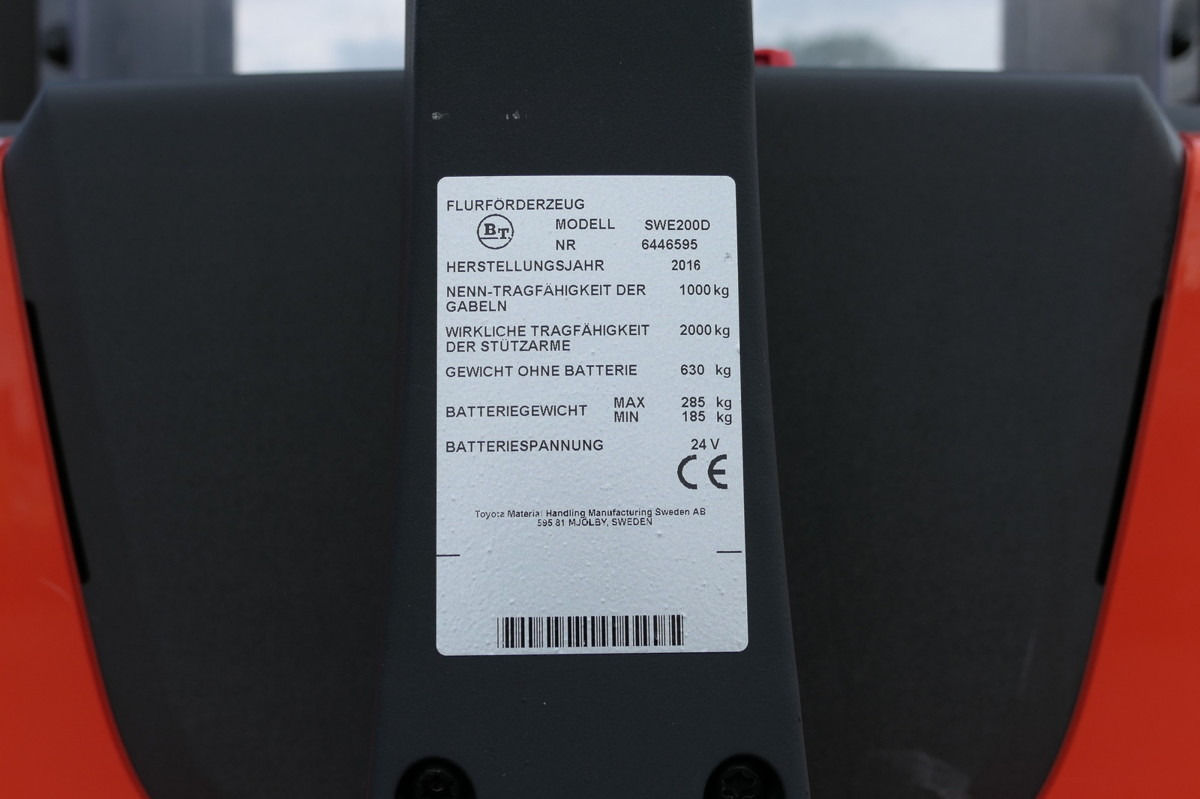 معدات الرفع منخفض المستوى BT SWE 200D: صور 8