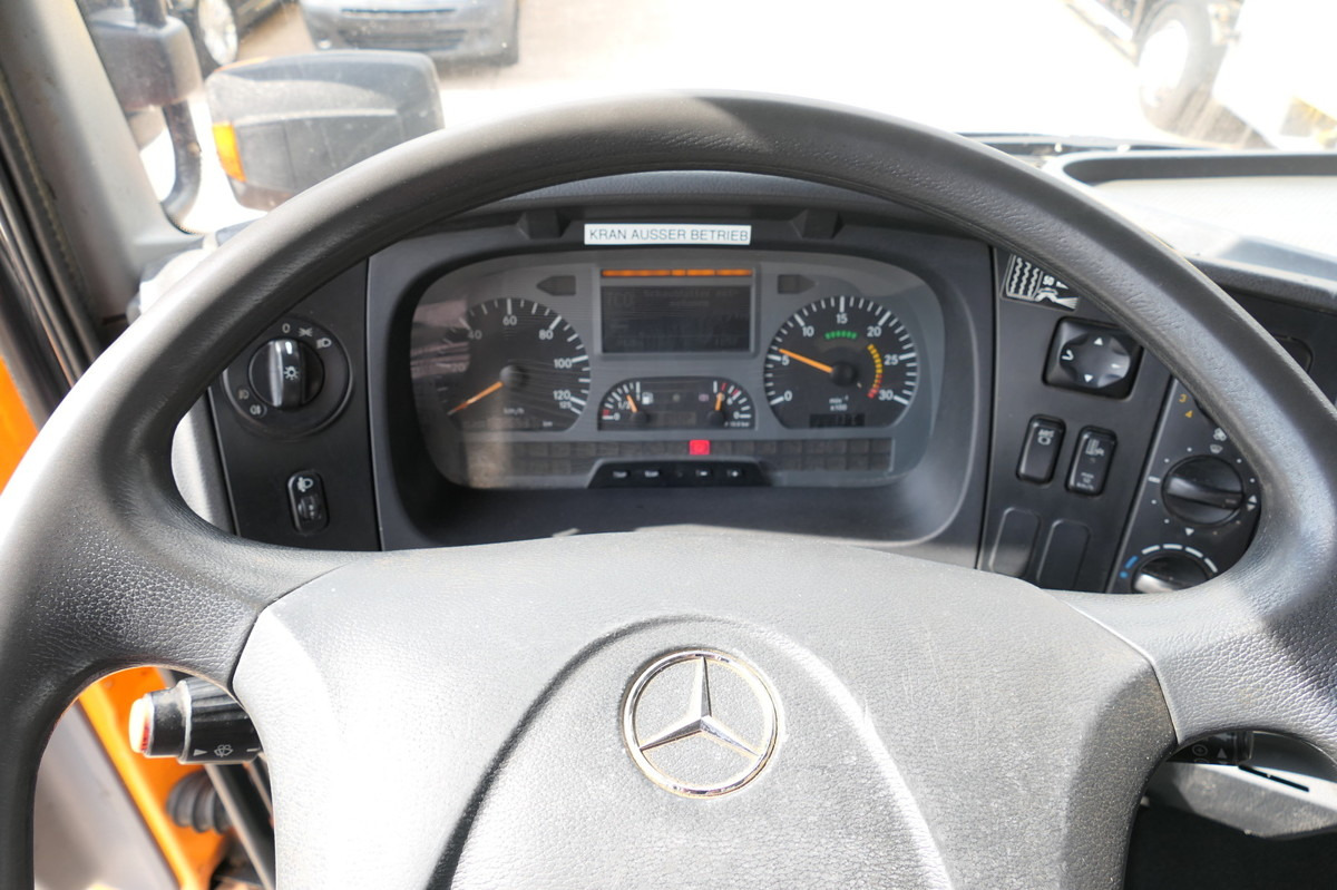 قلابات, شاحنة كرين MERCEDES-BENZ 1828 AK Kran Axor-R Atlas 85.2 Kipper Winterdien: صور 18