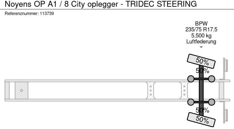 الخيمة نصف مقطورة Noyens OP A1 / 8 City oplegger - TRIDEC STEERING: صور 17 الخيمة نصف مقطورة Noyens OP A1 / 8 City oplegger - TRIDEC STEERING: صور 17