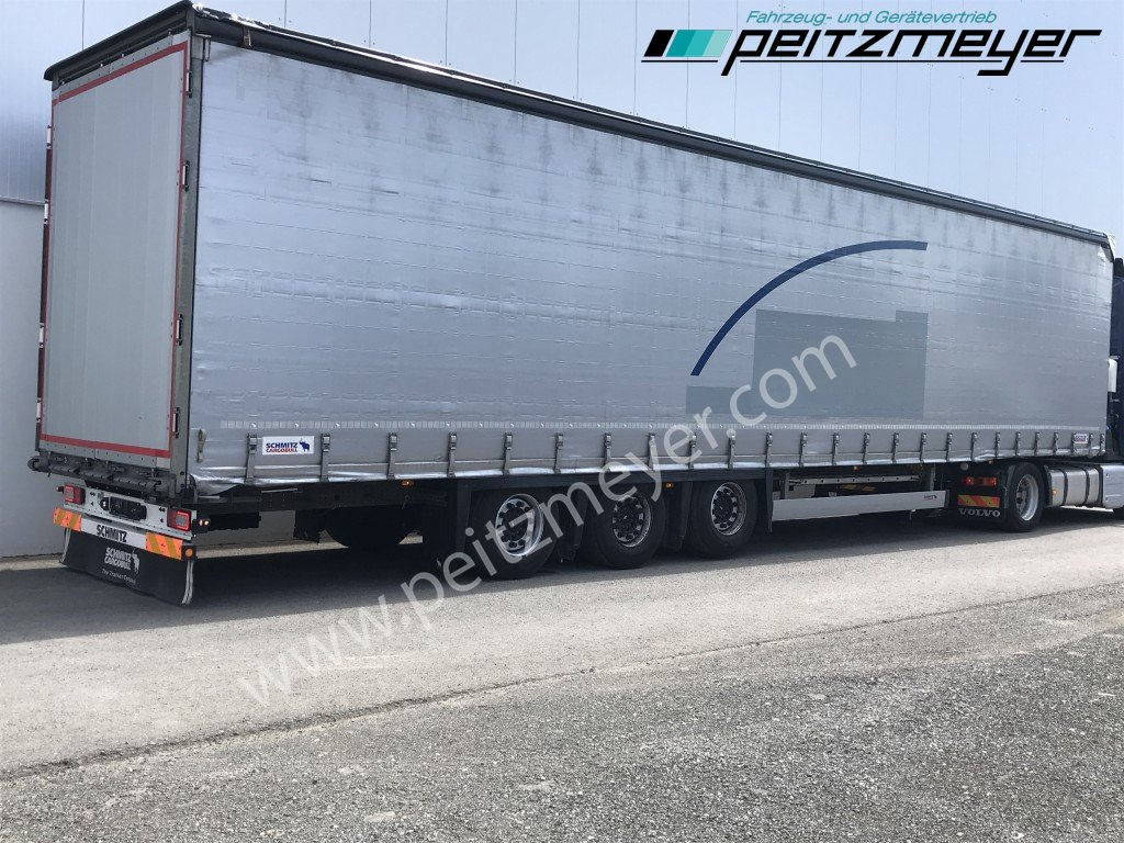 SCHMITZ 3 Achs Pritschenauflieger SCS 24/L-13.62 Mega, Power-Curtain Jumbo, Edscha, RSAB, - الخيمة نصف مقطورة: صور 1 SCHMITZ 3 Achs Pritschenauflieger SCS 24/L-13.62 Mega, Power-Curtain Jumbo, Edscha, RSAB, - الخيمة نصف مقطورة: صور 1