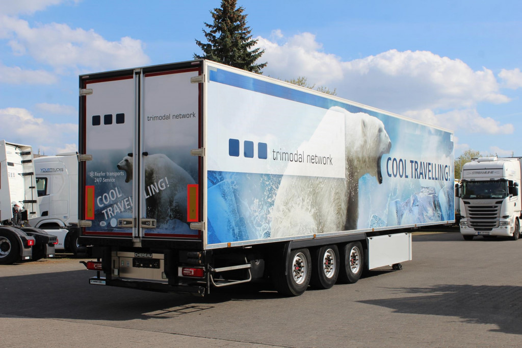 مبردة نصف مقطورة Chereau Thermo King A500 Doppelstock Blumen SAF Lift: صور 10