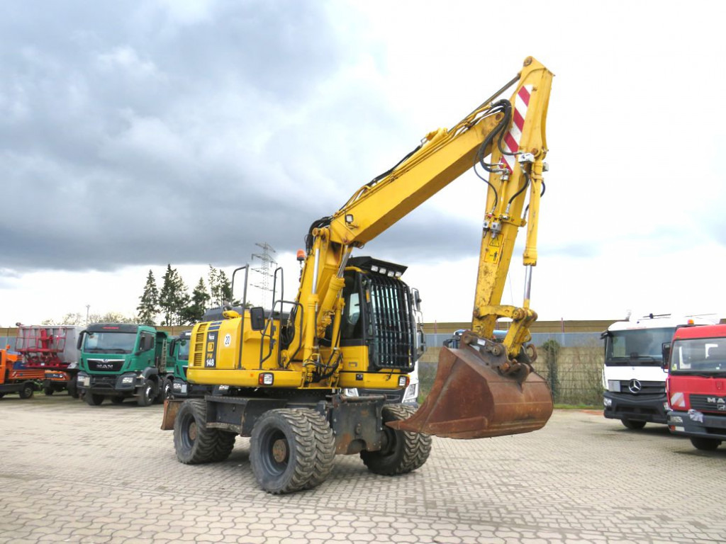 KOMATSU HANOMAG Mobilbagger PW 148 - 8 Bagger 6.824h Deutsch top - حفارة على عجلات: صور 5 KOMATSU HANOMAG Mobilbagger PW 148 - 8 Bagger 6.824h Deutsch top - حفارة على عجلات: صور 5