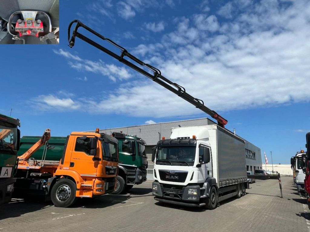 MAN TG-S 26.400 6x2-2 BL Pritsche Heckkran 5xhydr.Au - شاحنات مسطحة, شاحنة كرين: صور 1 MAN TG-S 26.400 6x2-2 BL Pritsche Heckkran 5xhydr.Au - شاحنات مسطحة, شاحنة كرين: صور 1