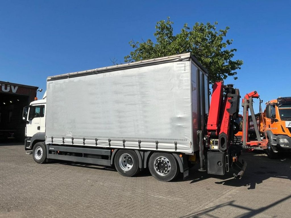 MAN TG-S 26.400 6x2-2 BL Pritsche Heckkran 5xhydr.Au - شاحنات مسطحة, شاحنة كرين: صور 3 MAN TG-S 26.400 6x2-2 BL Pritsche Heckkran 5xhydr.Au - شاحنات مسطحة, شاحنة كرين: صور 3