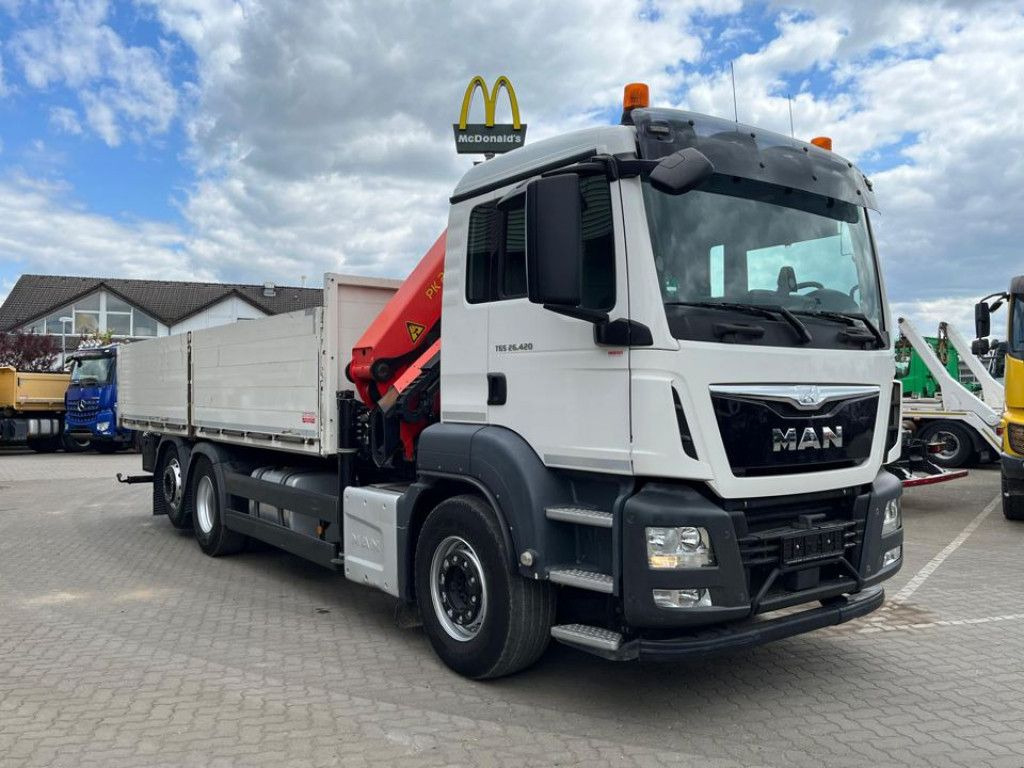 MAN TG-S 26.420 6x2 BL Pritsche Kran Palf. PK 22002+ - شاحنات مسطحة, شاحنة كرين: صور 3 MAN TG-S 26.420 6x2 BL Pritsche Kran Palf. PK 22002+ - شاحنات مسطحة, شاحنة كرين: صور 3