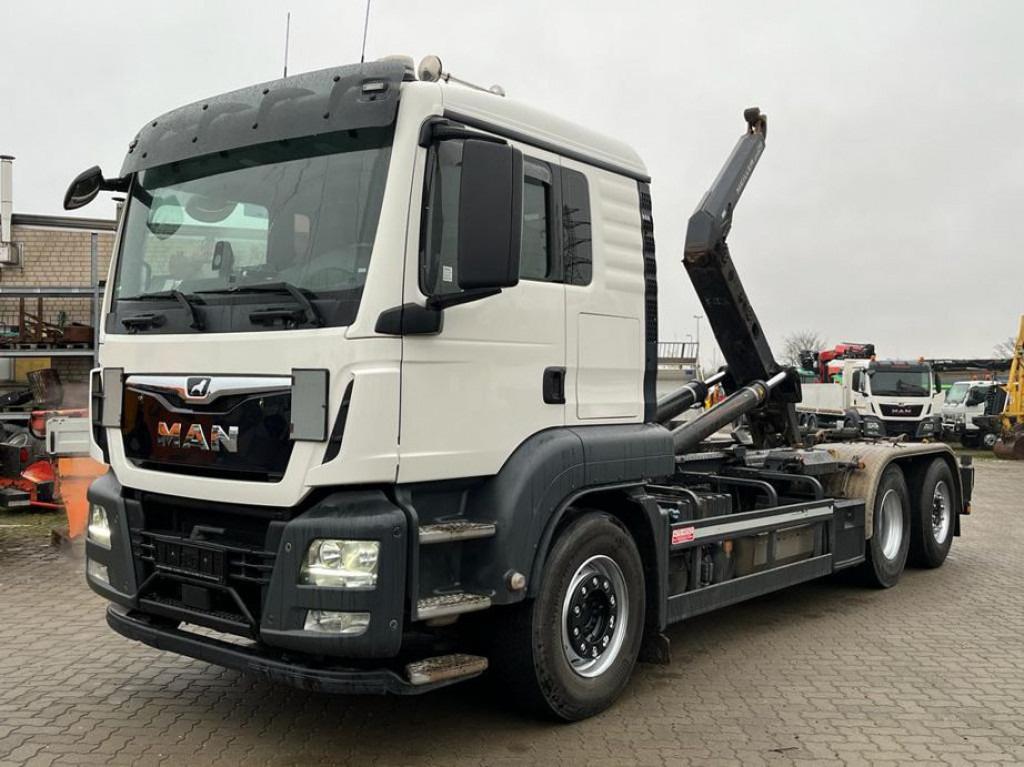 MAN TG-S 26.460 6x2-2 BL Abrollkipper Meiller, Funk - شاحنة ذات الخطاف: صور 1 MAN TG-S 26.460 6x2-2 BL Abrollkipper Meiller, Funk - شاحنة ذات الخطاف: صور 1