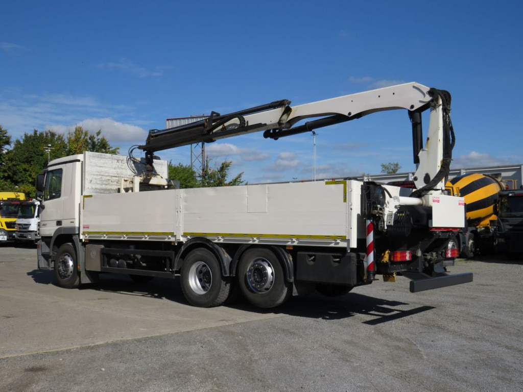 شاحنات مسطحة, شاحنة كرين MERCEDES-BENZ Actros 2541 L6x2 Pritsche Heckkran Funk: صور 9