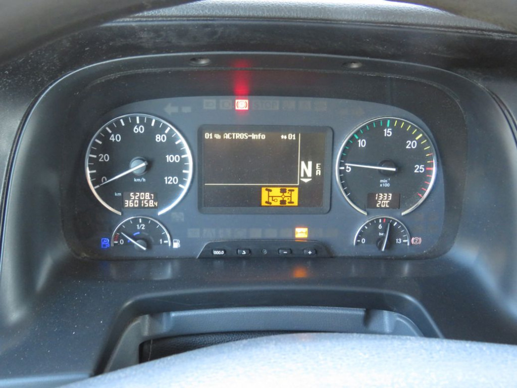 شاحنات مسطحة, شاحنة كرين MERCEDES-BENZ Actros 2541 L6x2 Pritsche Heckkran Funk: صور 11