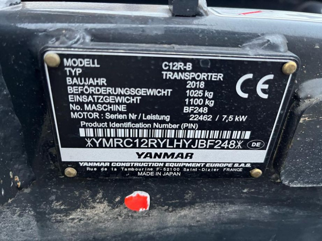 YANMAR Kettendumper C 12 R Baumaschine Kettendumper - آلات البناء: صور 3 YANMAR Kettendumper C 12 R Baumaschine Kettendumper - آلات البناء: صور 3