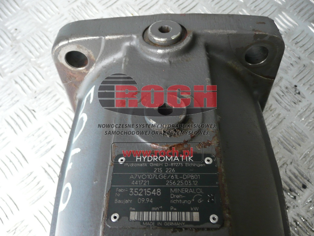 HYDROMATIK 215226 A7VO107LGE/61L-DPB01 441721 256.25.03.12 - مضخة هيدروليكية: صور 1 HYDROMATIK 215226 A7VO107LGE/61L-DPB01 441721 256.25.03.12 - مضخة هيدروليكية: صور 1