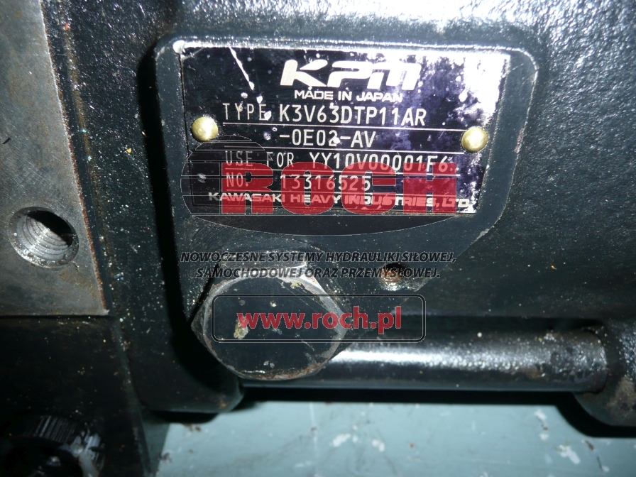KAWASAKI K3V63 DTP11AR- 0E02- AV - مضخة هيدروليكية - آلات البناء: صور 2 KAWASAKI K3V63 DTP11AR- 0E02- AV - مضخة هيدروليكية - آلات البناء: صور 2