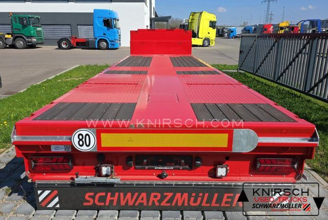 Schwarzmüller Tieflader ausziehbar gelenkt - عربة مسطحة منخفضة نصف مقطورة: صور 2 Schwarzmüller Tieflader ausziehbar gelenkt - عربة مسطحة منخفضة نصف مقطورة: صور 2