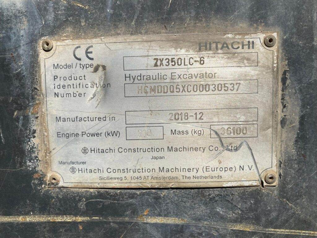 حفارات زحافة Hitachi ZX350LC-6: صور 22